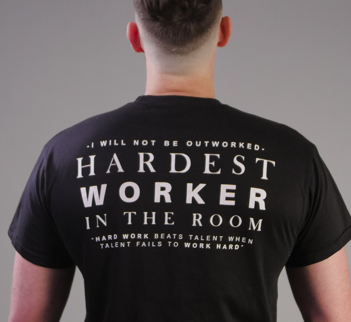 "Hardest Worker in The Room" Mulligan Brothers Motivational (fitted) T-Shirt